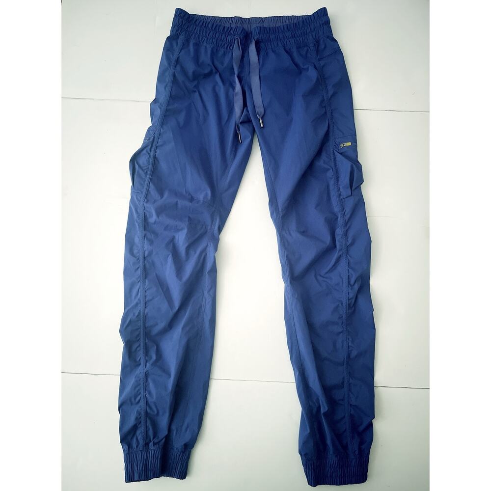 Lululemon Leader Of The Track Pants Women 4 Blue Dance Studio Cargo Jogger